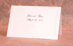 embossed border place card